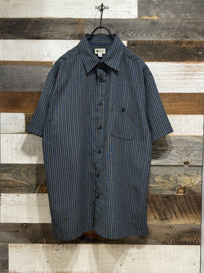 Haggar S/S Plaid Shirt