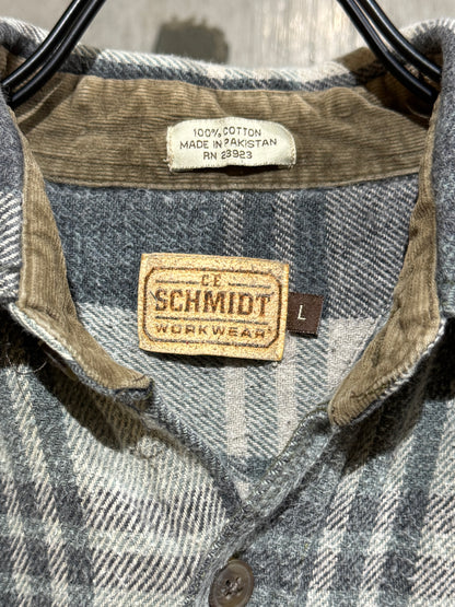 Old Heavyweight Flannel Plaid Shirt