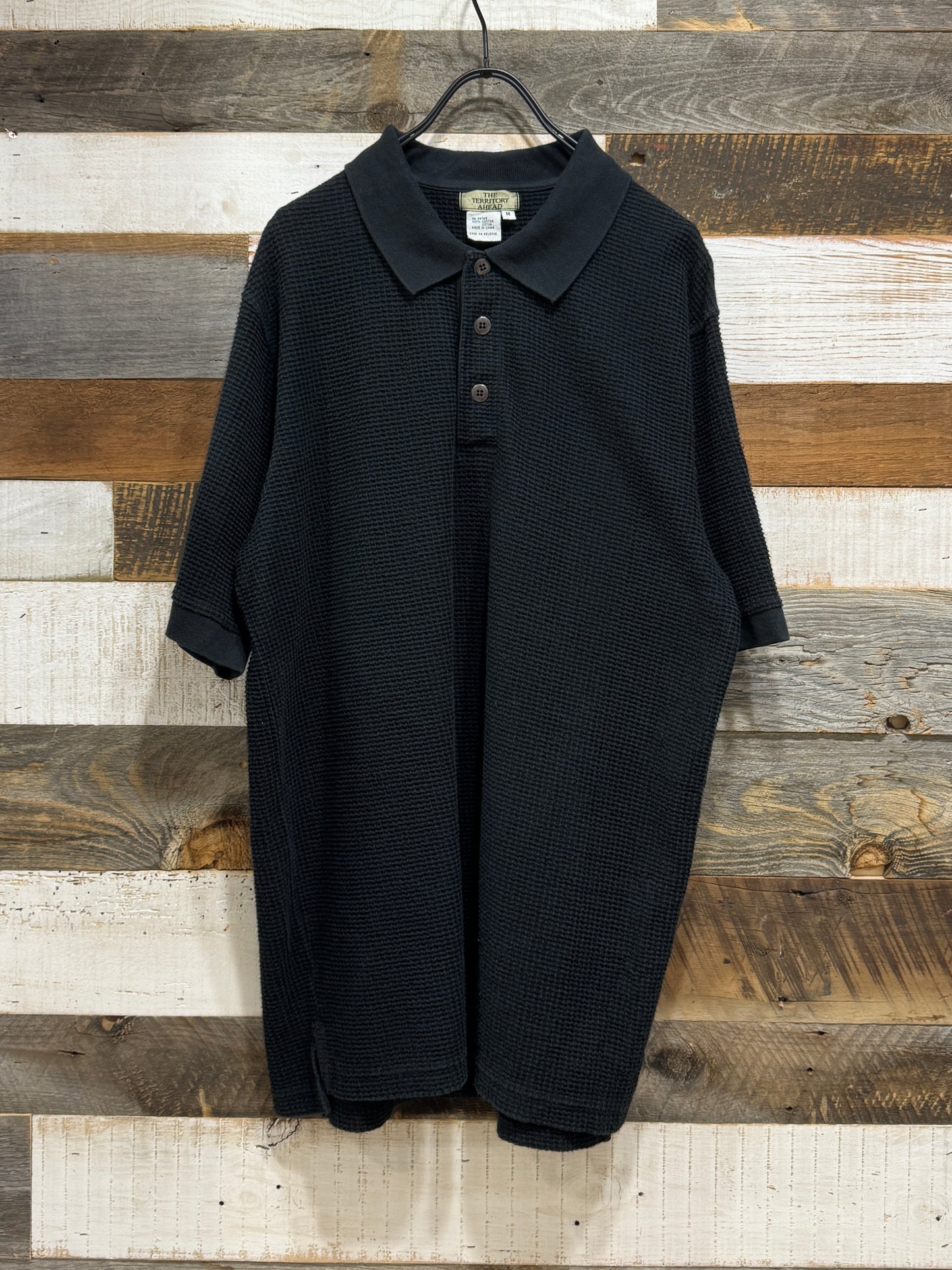 THE TERRITORY AHEAD Waffle Knit Polo Shirt