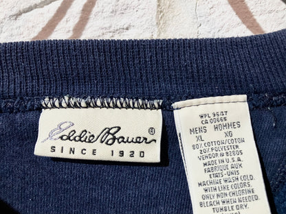 "Eddie Bauer" Old Oversized Embroidery Sweat