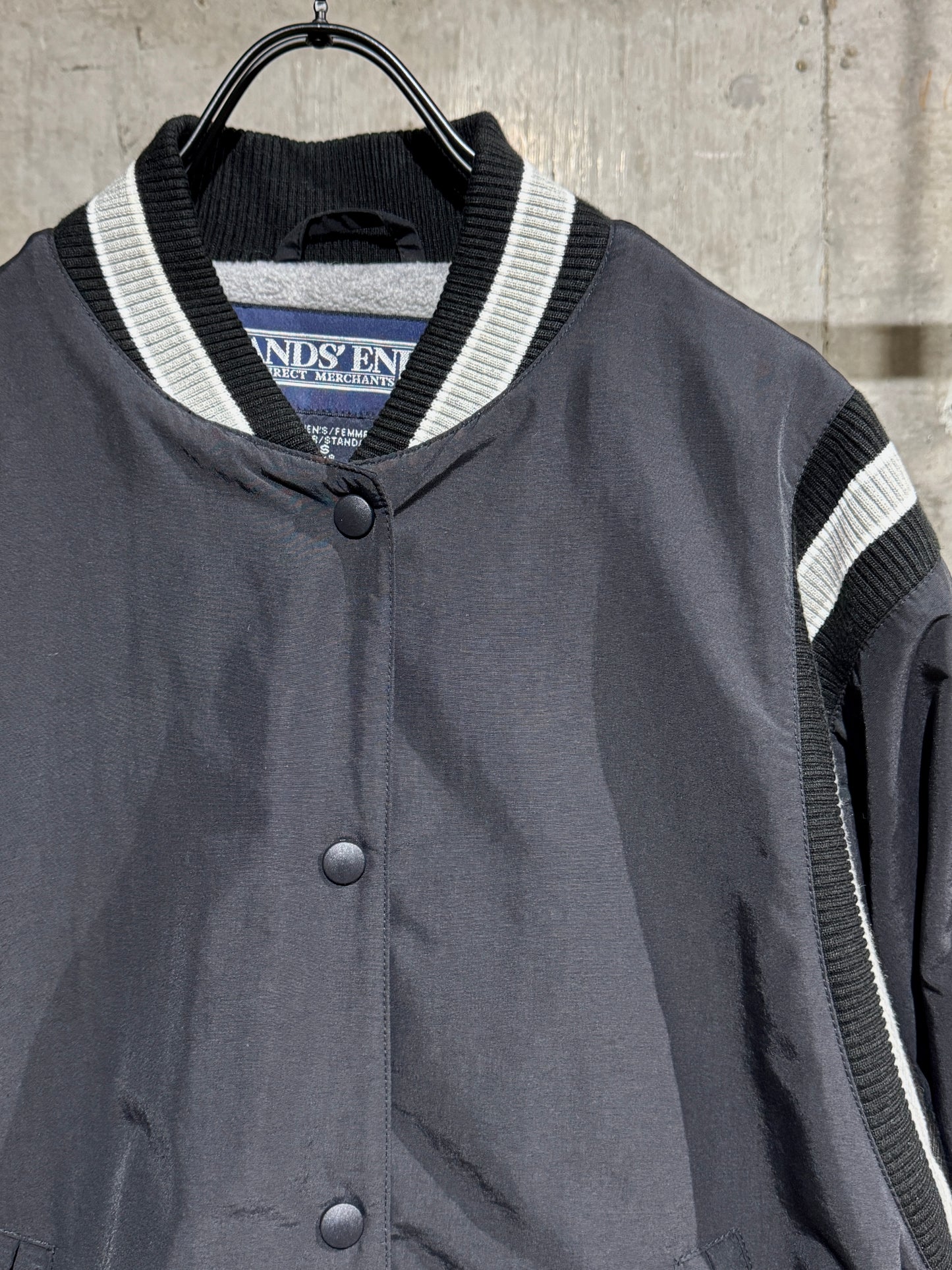 Lands End Rib Line Varsity Jacke