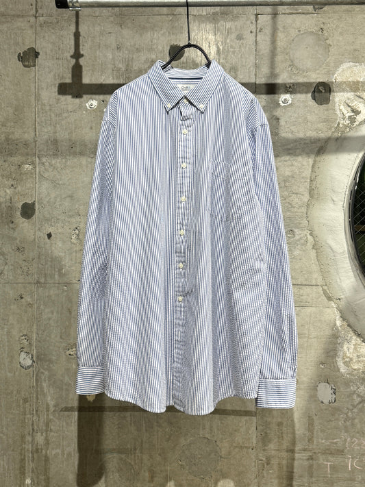 Seersucker Striped Shirt