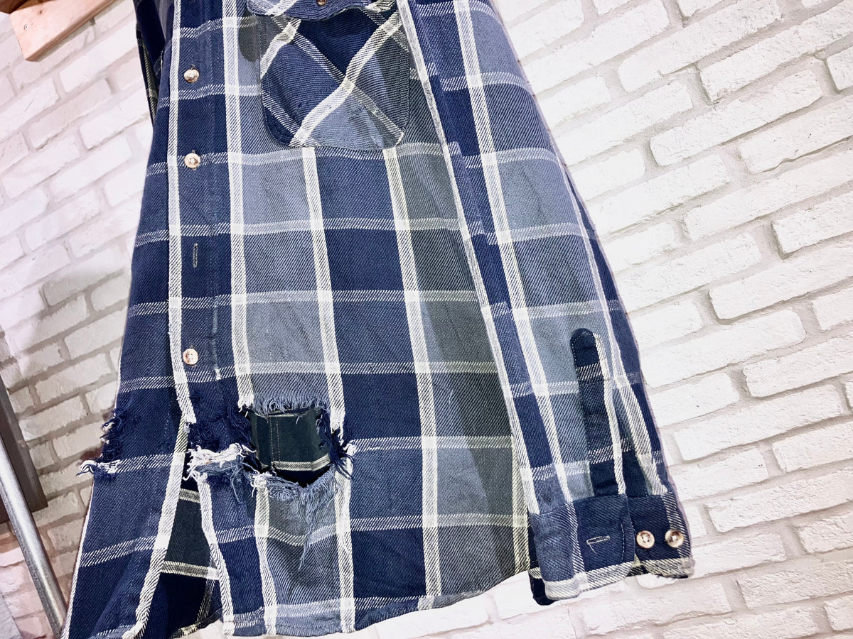 "FIVE BORTHER" 00s Heavy Flannel Check Shirt