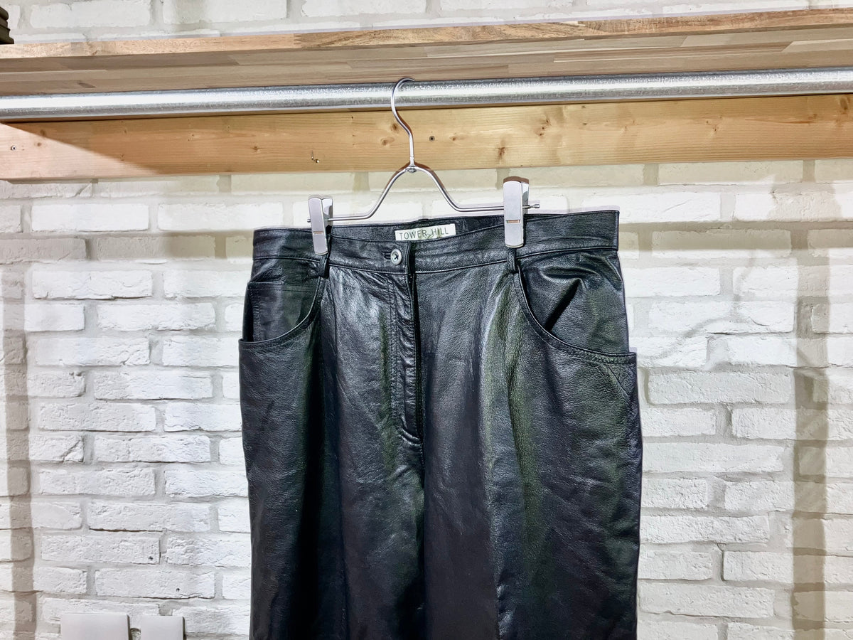 Old 5pocket Leather Pants