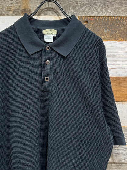 THE TERRITORY AHEAD Waffle Knit Polo Shirt