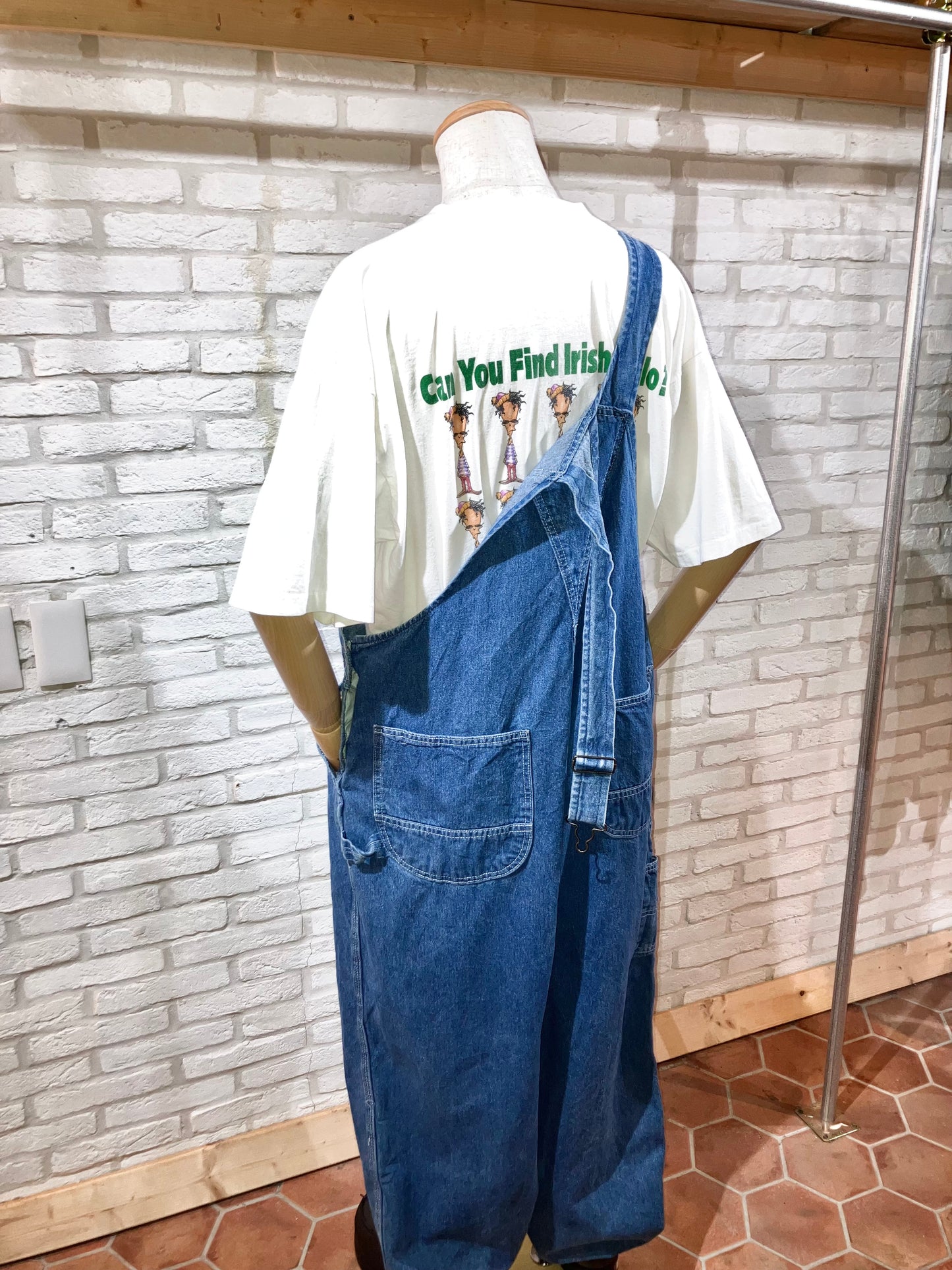 "KEY" Old Denim Overalls