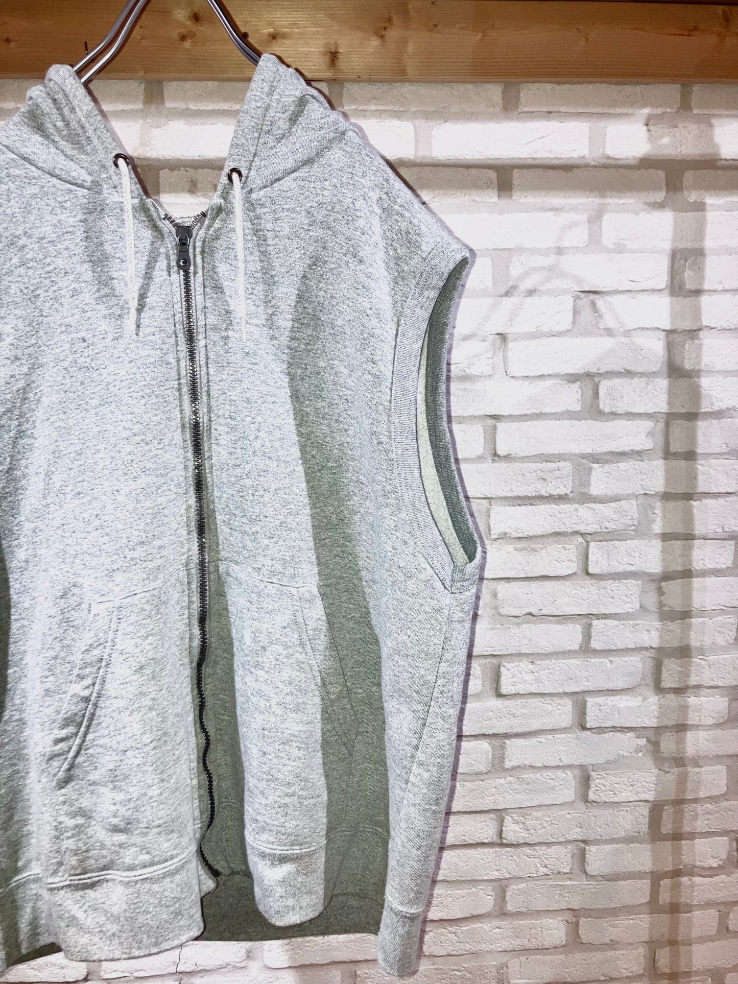 Old Zip Up Hoodie Vest