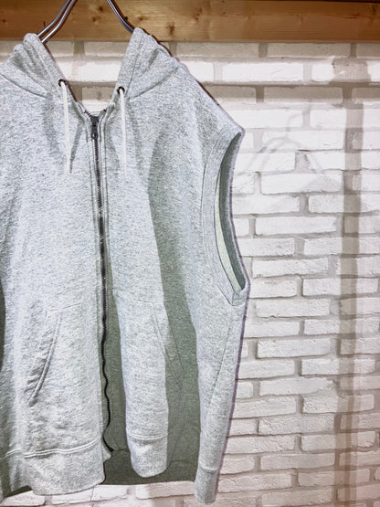 Old Zip Up Hoodie Vest