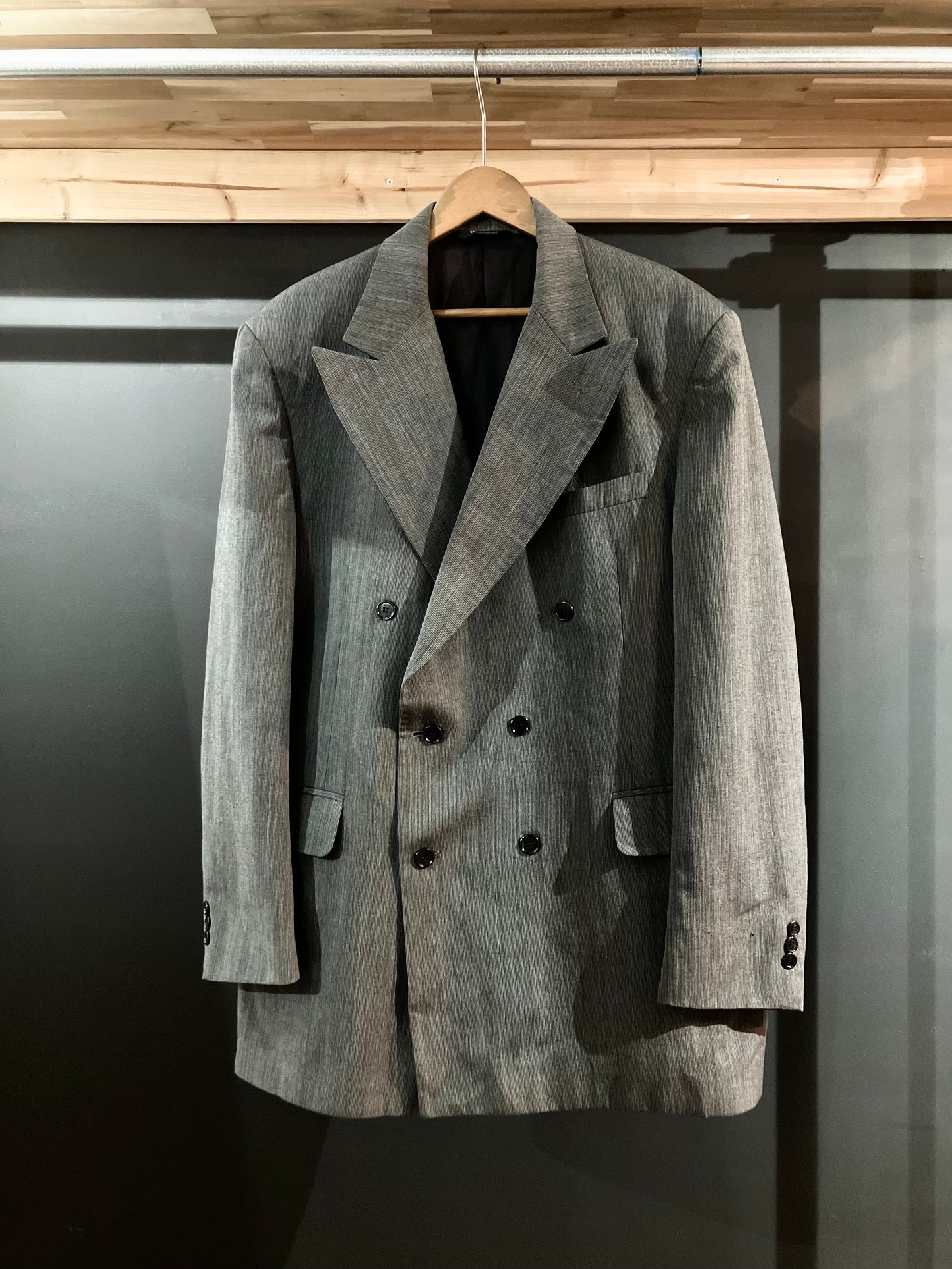 Vintage Double Breasted Stripe Suit