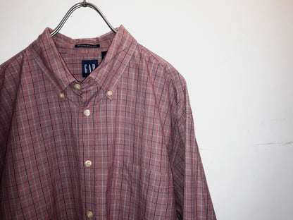 "GAP" 00s Design Check Shirt