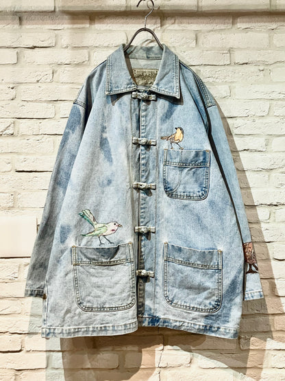 Old Embroidery China Denim JKT