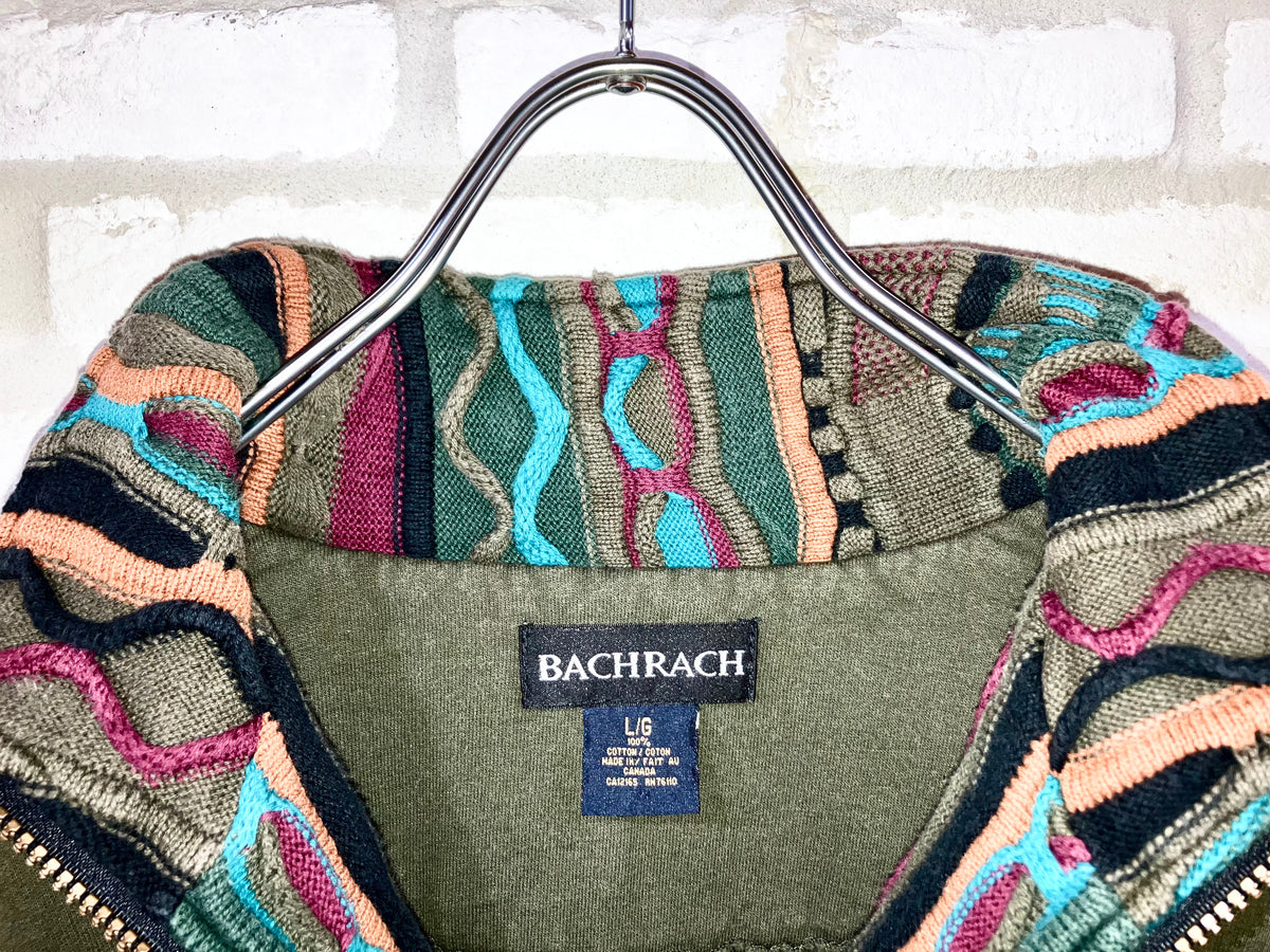 "BACHRACH" Old Design 3D Knit×Sweat