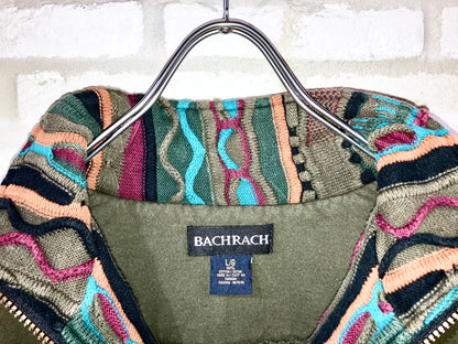 "BACHRACH" Old Design 3D Knit×Sweat