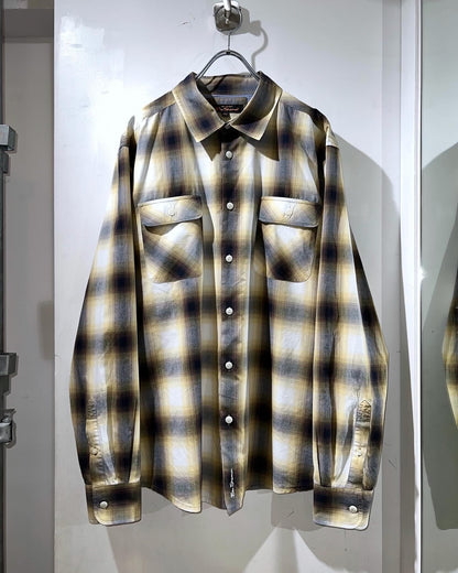 Plus Sized Shadow Check Shirt