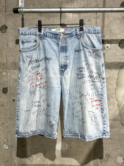 Levi's 569 Graffiti Shorts