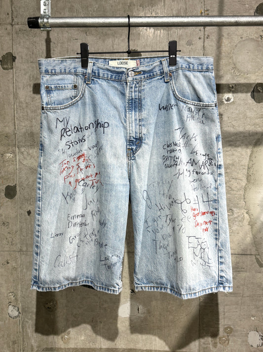 Levi's 569 Graffiti Shorts
