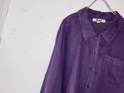 "FLAX" Old Nice Color Linen Shirt