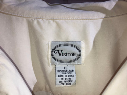 Old Open Collar Silk Shirt