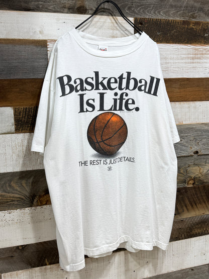 90s Big Ball Sports Basketball Is Life. Tee
