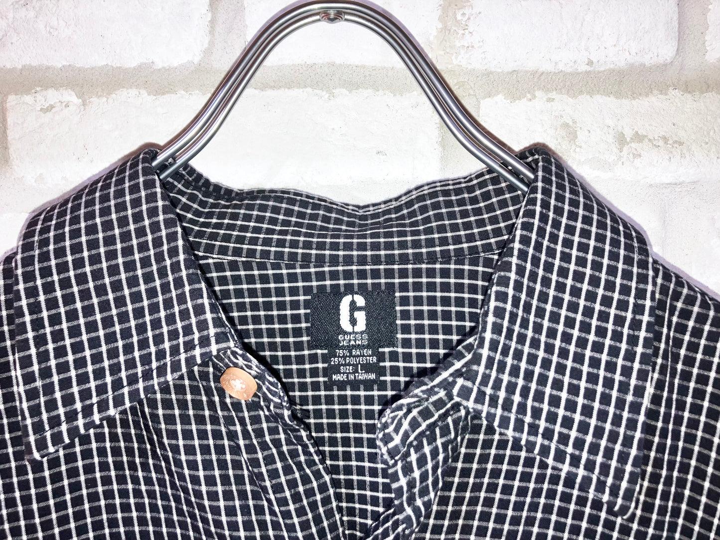 "GUESS" Old Design Check Shirt