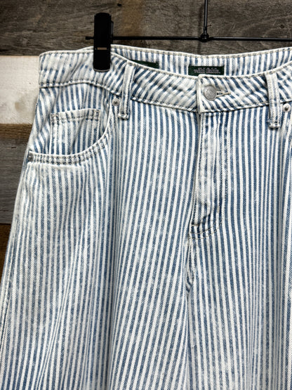 10s Hickory Striped Wide Leg Cargos