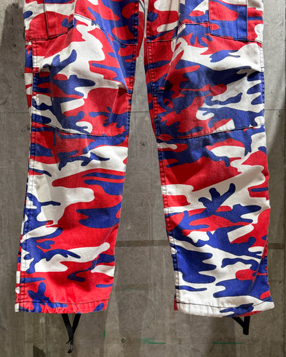 Vintage Tricolor Camo Cargo Pants