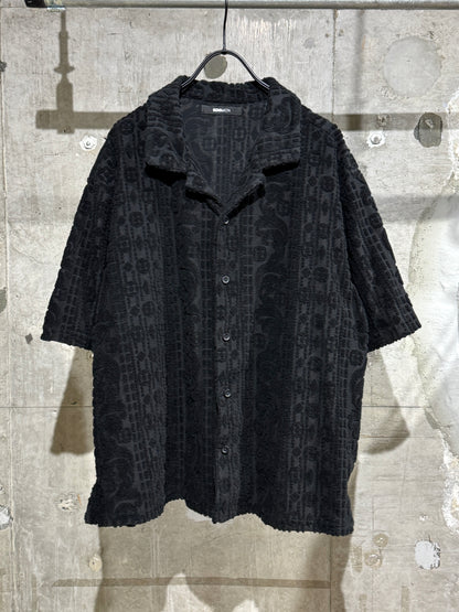Black Pile Jacquard Shirt