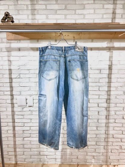 "MARITHE + FRANCOIS GIRBAUD" Old Design Wide Denim Pants