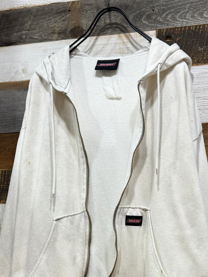 Dickies Dirty White Thermal Lined Zip-up Hoodie