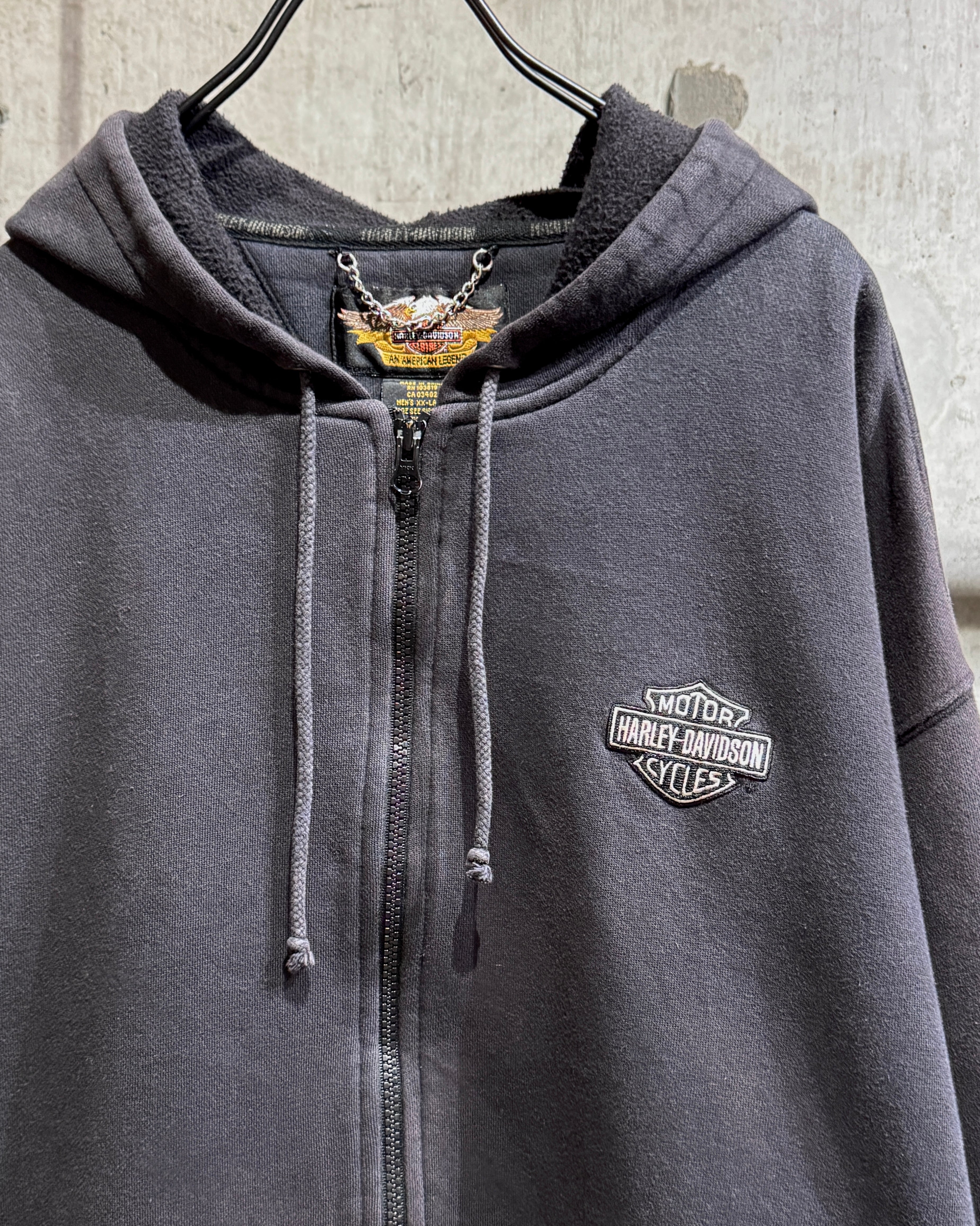 Vintage Harley-Davidson Zip-up Hoodie – BUSINESS AS USUAL