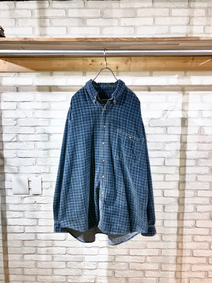 "Eddie Bauer" Old Couduroy Check Shirt