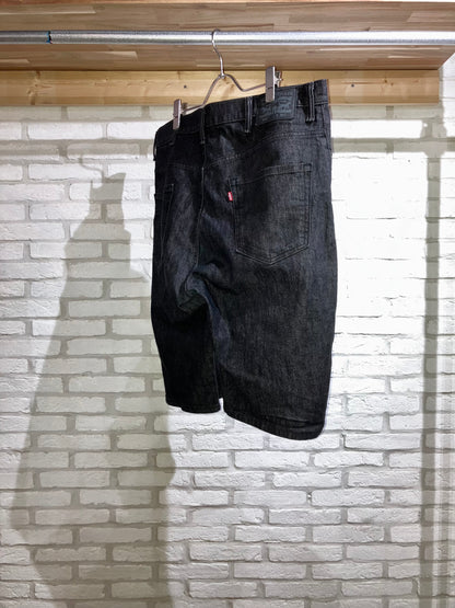 "Levi's" 10s Black Denim Wide Shorts