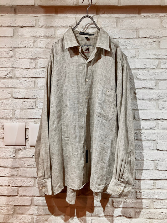 "G.H BASS&CO." Old Design Fabric Shirt