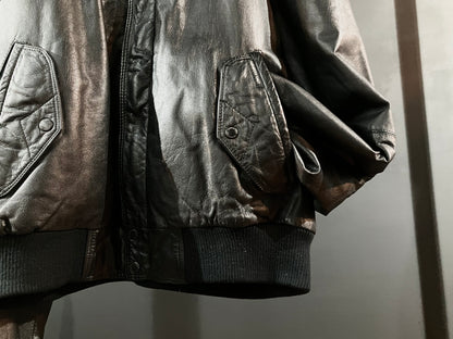 "MEMBERS ONLY" Old Design Leather JKT