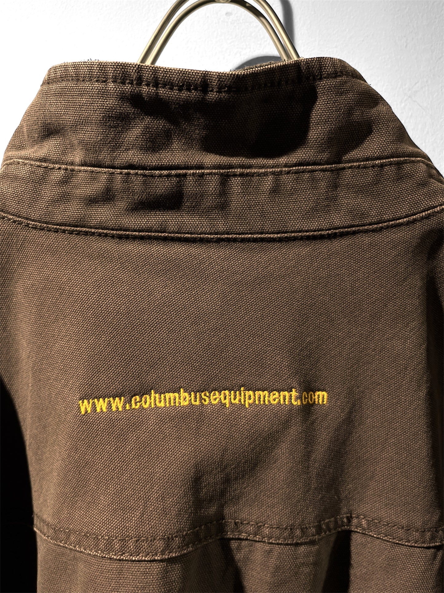 Washed duck work jacket