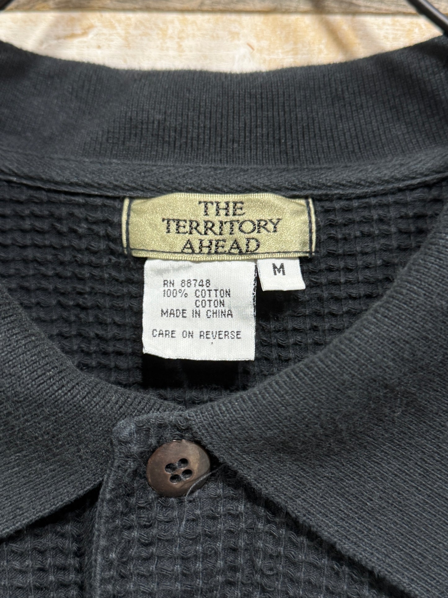 THE TERRITORY AHEAD Waffle Knit Polo Shirt