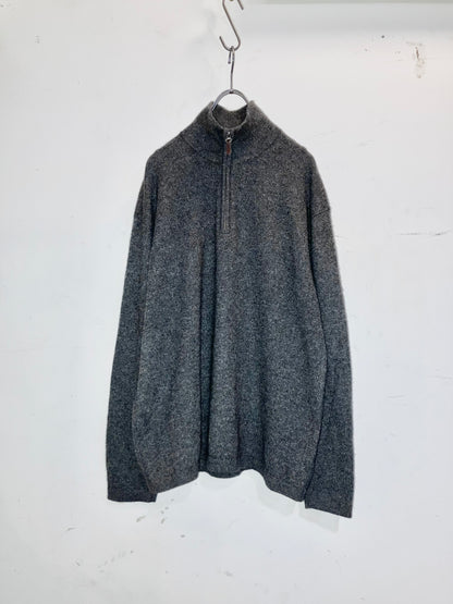 00s Half Zip Cashmere Knit