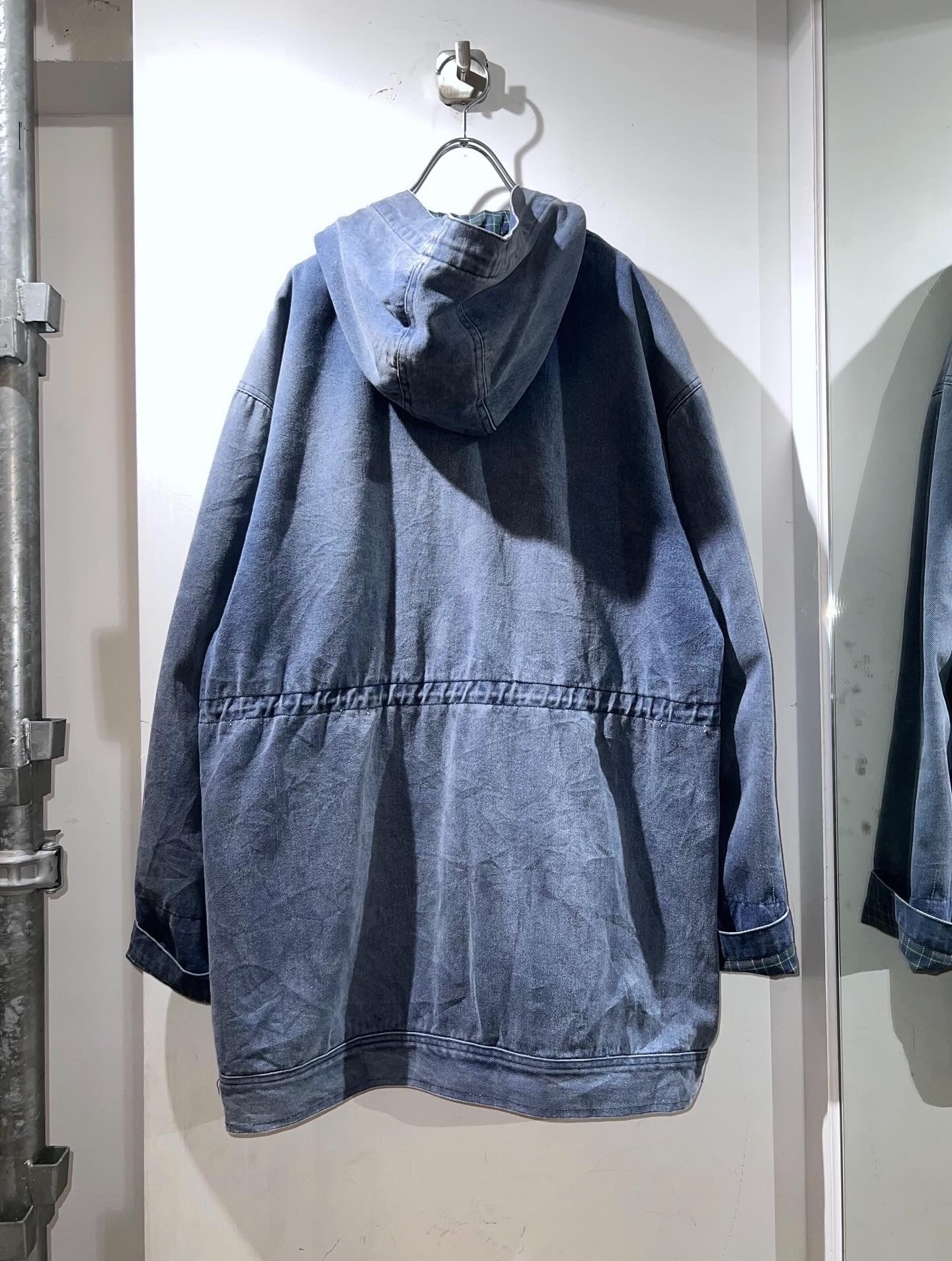 90's Denim Hooded Jacket