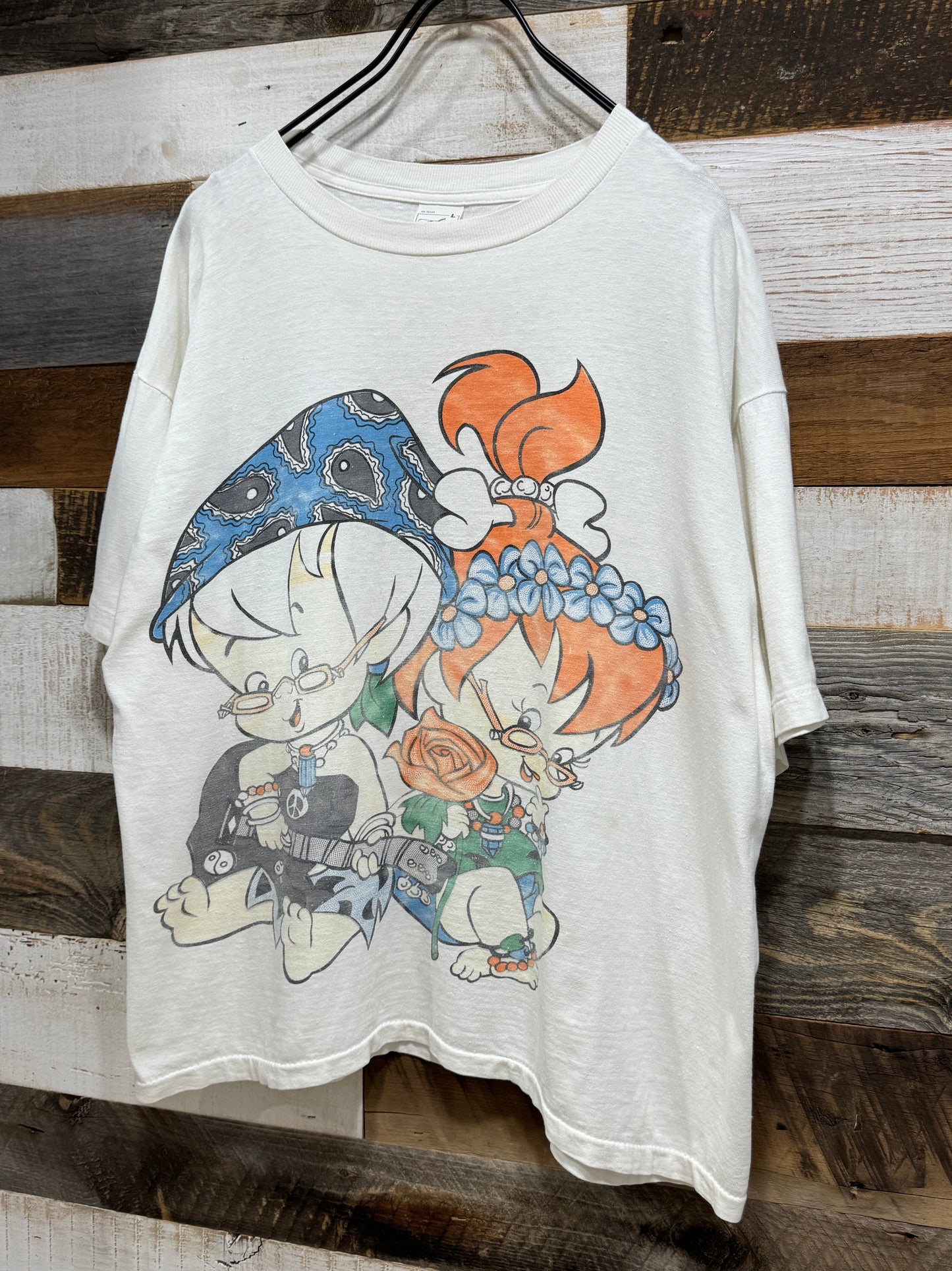90s The Flintstones “Bamm Bamm＆Pebbles” Tee