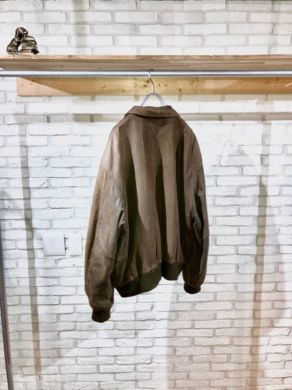 Old Oversized A-2 Style Leather JKT