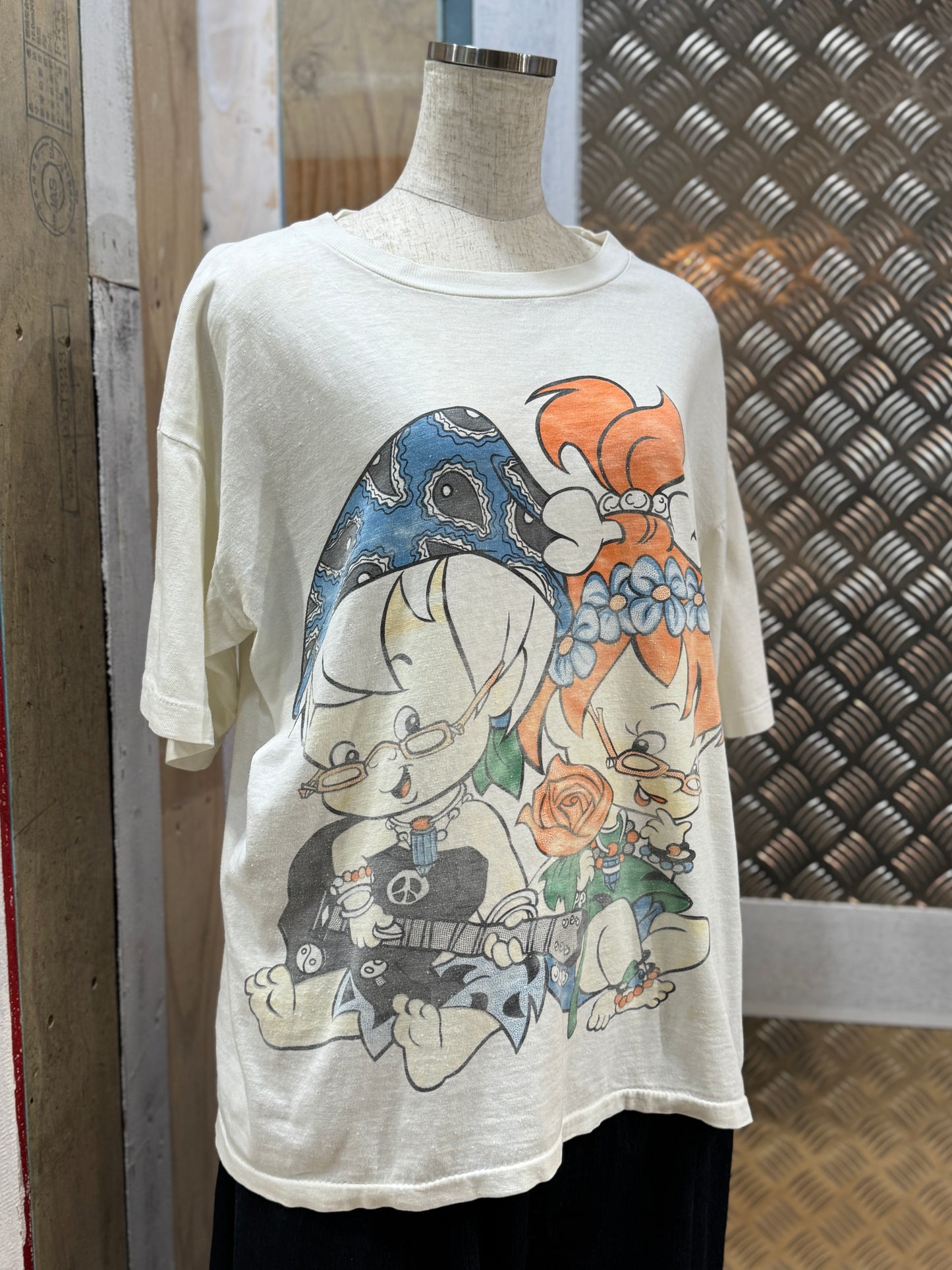 90s The Flintstones “Bamm Bamm＆Pebbles” Tee