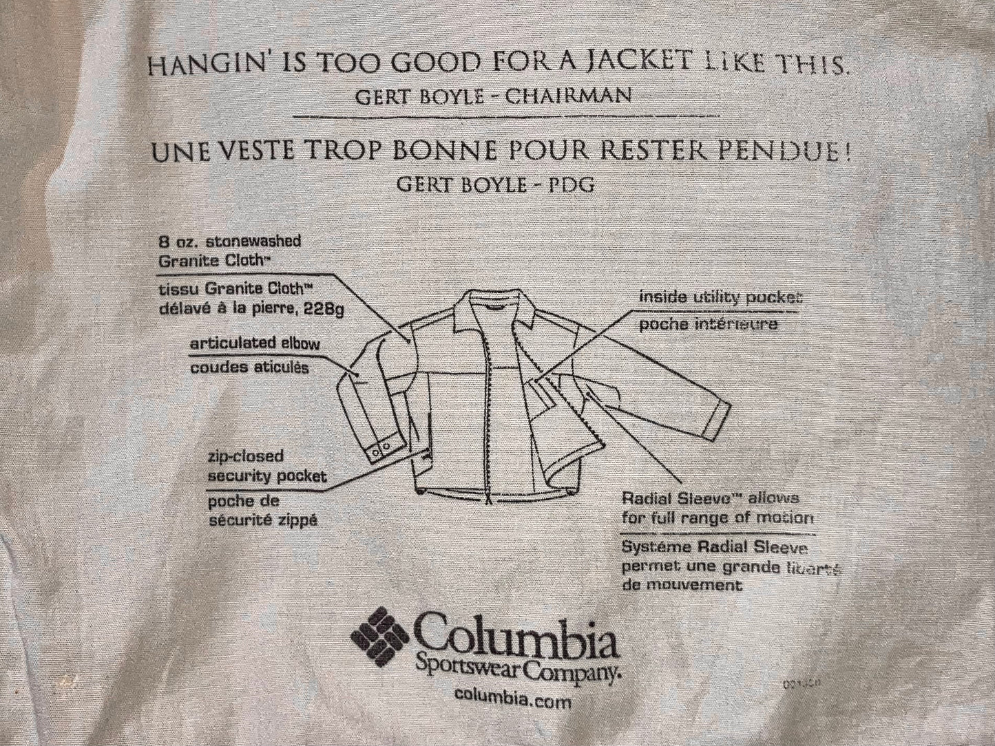 "Cloumbia" Old Design JKT