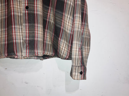 "FIVE BROTHER" Old Super Wide Heavy Flannel Check Shirt