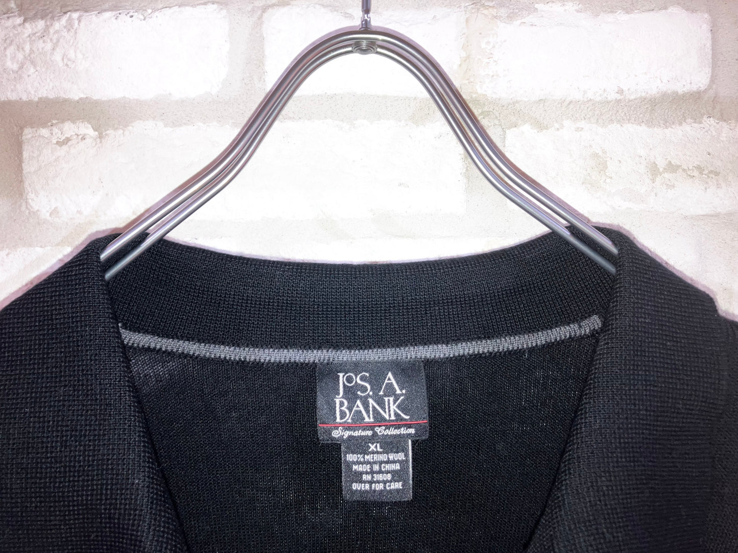 Old Merino Wool Knit Polo Shirt