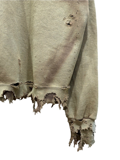 Old Bleach Washed Destroyed Sweatshirt