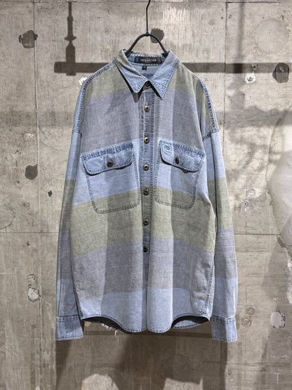 Vintage Cotton Colorblock Shirt