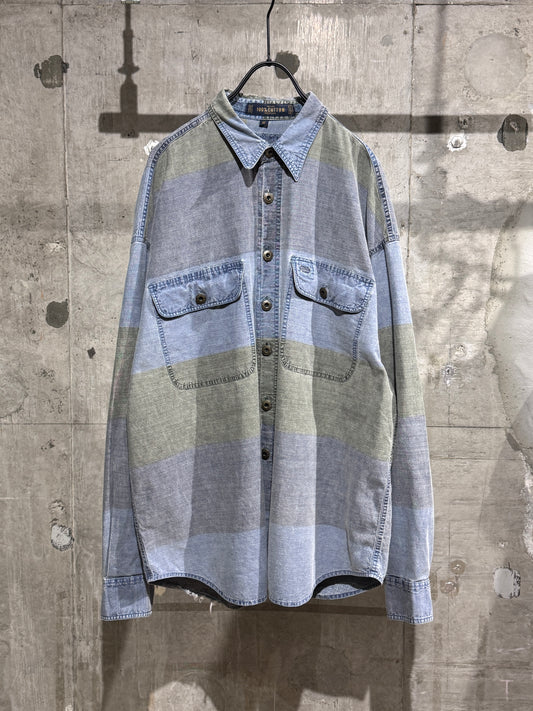 Vintage Cotton Colorblock Shirt