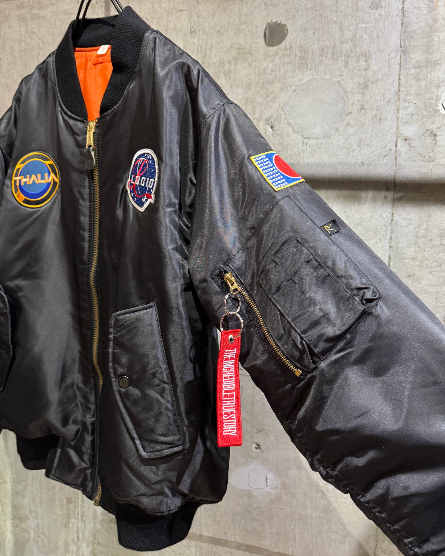Old Space Exploration Patched Flight Jacket