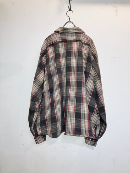 "FIVE BROTHER" Old Super Wide Heavy Flannel Check Shirt
