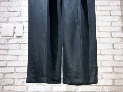 "claiborne" 00s Linen&Rayon Wide Slacks